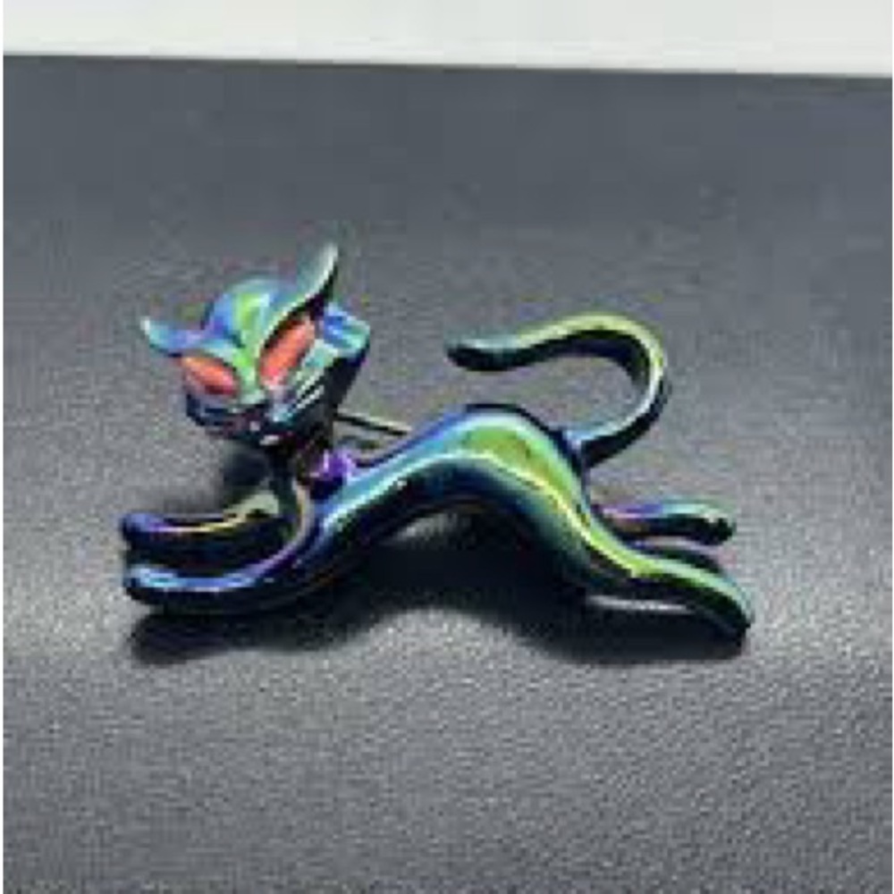 Colorful Cat Brooch